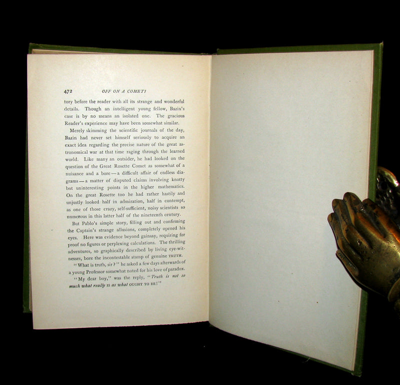 1890 Rare Book - Jules Verne, Off on a Comet! A Journey through Planetary Space.