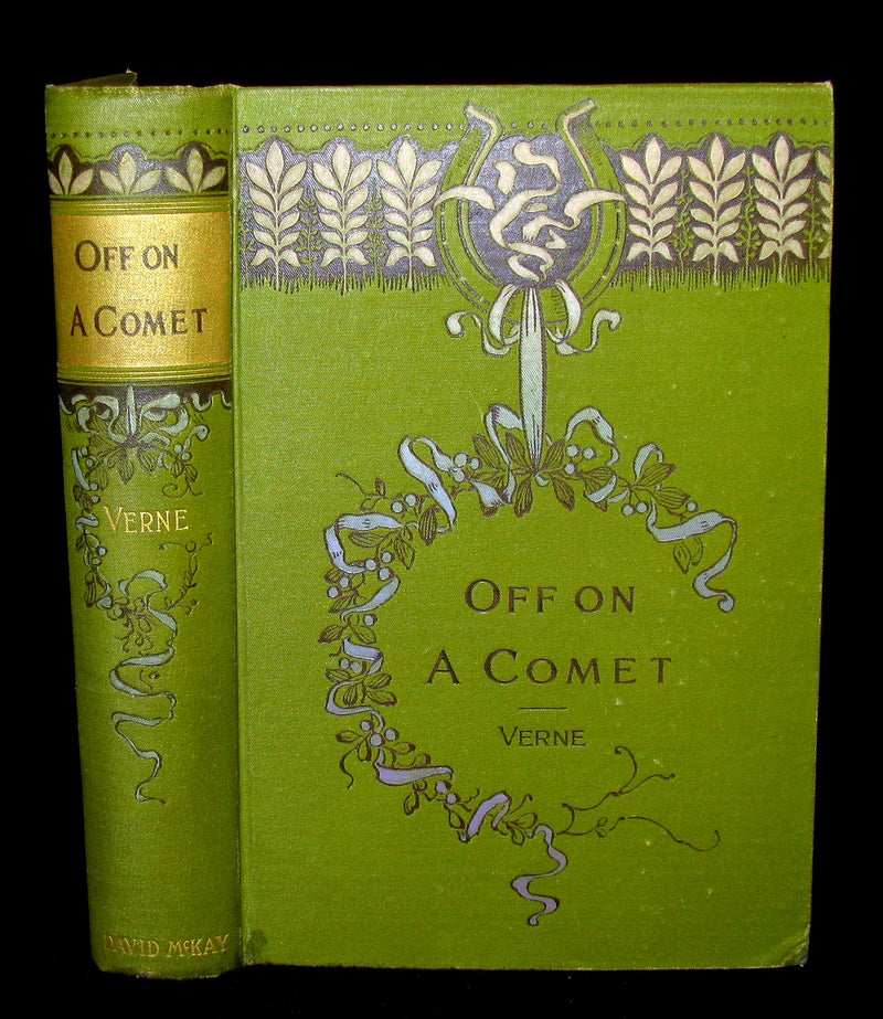 1890 Rare Book - Jules Verne, Off on a Comet! A Journey through Planetary Space.