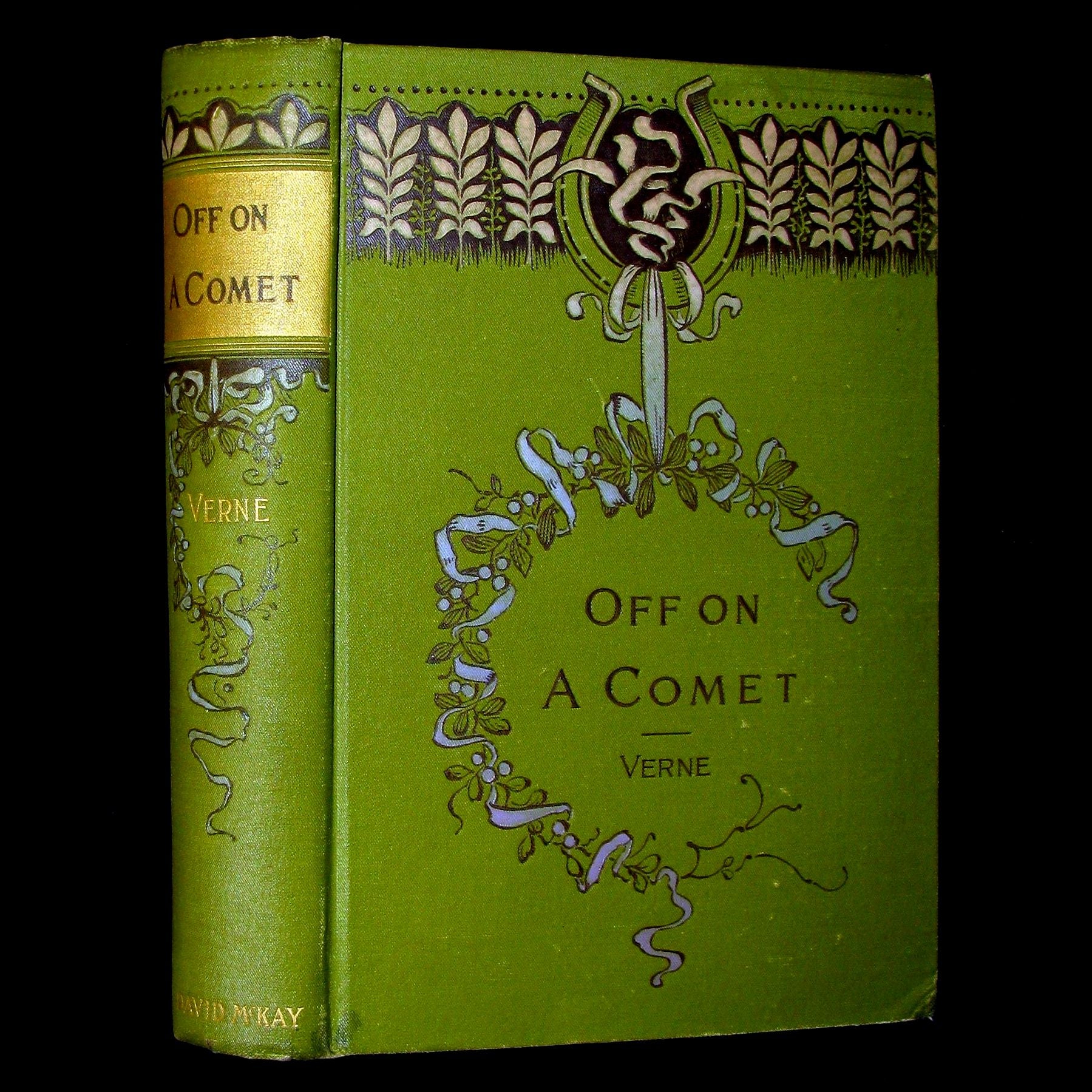 1890 Rare Book - JULES VERNE - OFF ON A COMET! A Journey through Planetary Space.