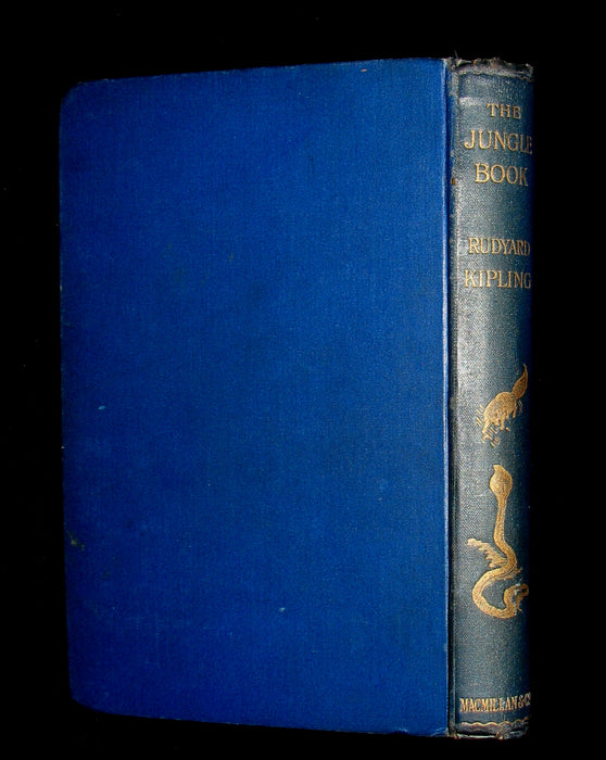 1896 Rare Book - The Jungle Book by Rudyard Kipling -  First Edition, 5th Printing