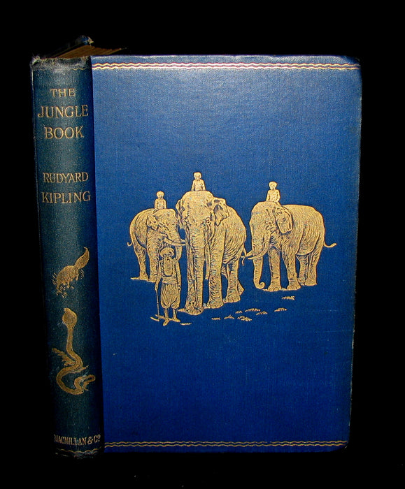 1896 Rare Book - The Jungle Book by Rudyard Kipling -  First Edition, 5th Printing