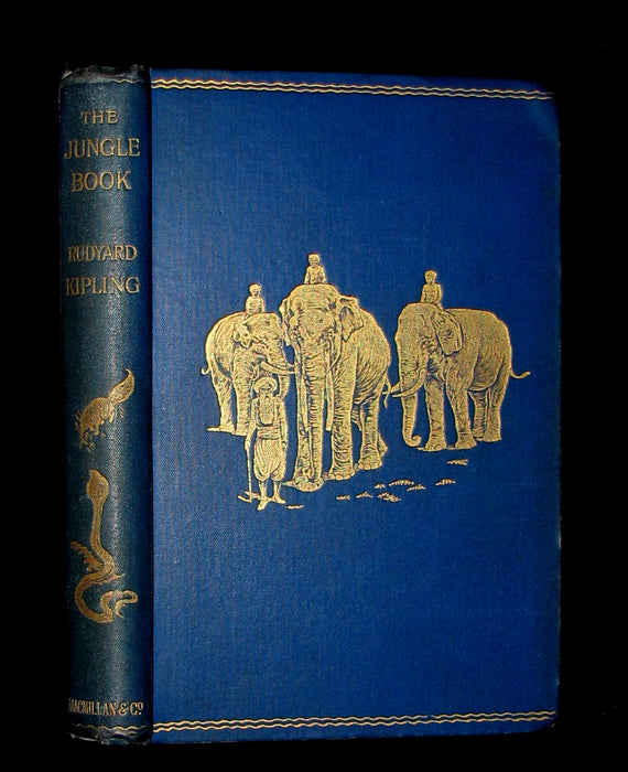 1896 Rare Book - The Jungle Book by Rudyard Kipling -  First Edition, 5th Printing