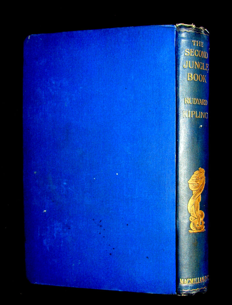 1895 Rare Book - The Second Jungle Book by Rudyard Kipling- First Edition, 2nd Printing.