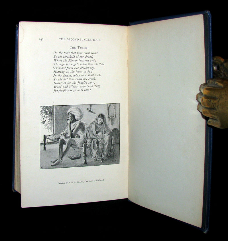 1895 Rare Book - The Second Jungle Book by Rudyard Kipling- First Edition, 2nd Printing.