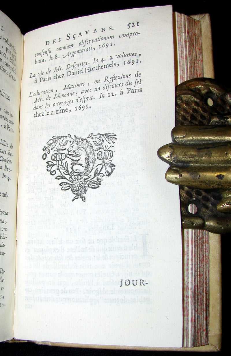 1692 Rare French Book - Scientists' Journal for year 1691 - Including Discoveries in Jupiter