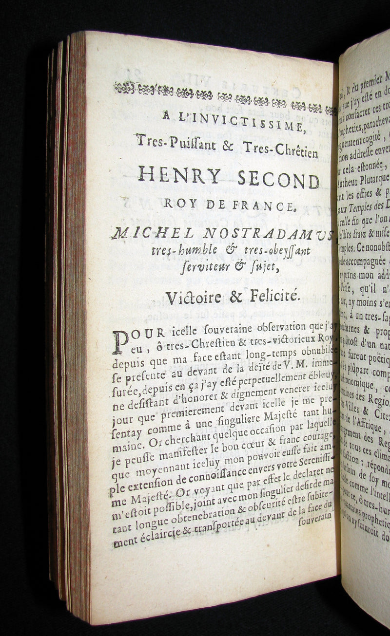 1667 Scarce French Book ~ NOSTRADAMUS Prophecies ~ Les Vrayes Centuries et Propheties.