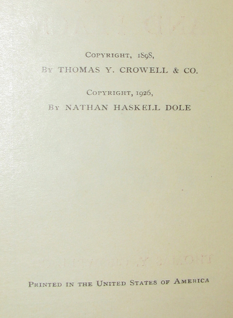 1926 Rare Book set - WAR and PEACE by Count Lev Nikolayevich Tolstoy. Illustrated.