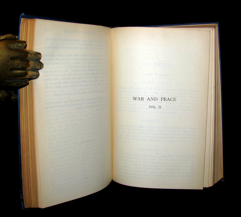 1926 Rare Book set - WAR and PEACE by Count Lev Nikolayevich Tolstoy. Illustrated.