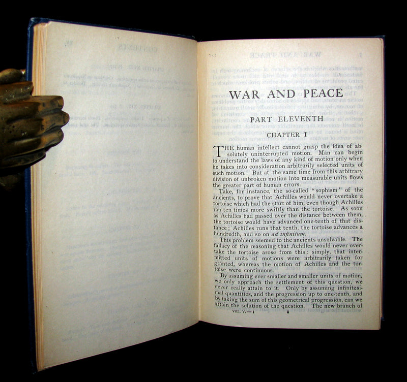 1926 Rare Book set - WAR and PEACE by Count Lev Nikolayevich Tolstoy. Illustrated.