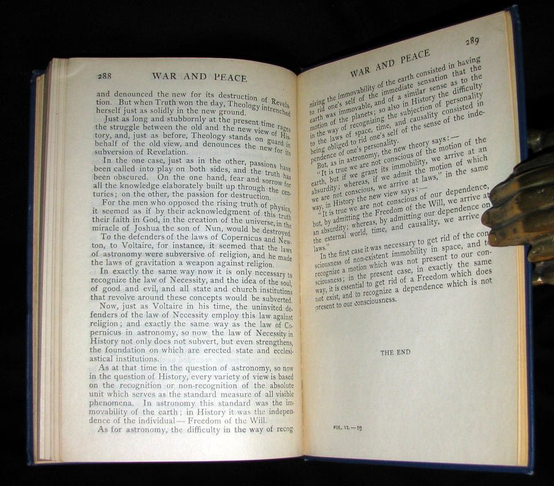 1926 Rare Book set - WAR and PEACE by Count Lev Nikolayevich Tolstoy. Illustrated.