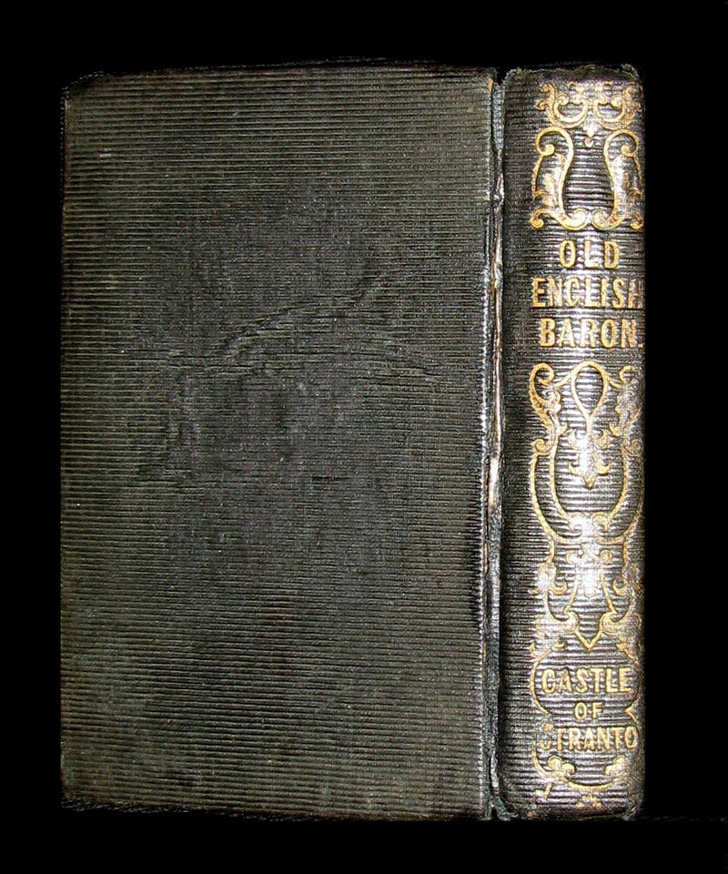 1839 Rare Gothic Book - The Castle of Otranto, (Bound with) The Old English Baron