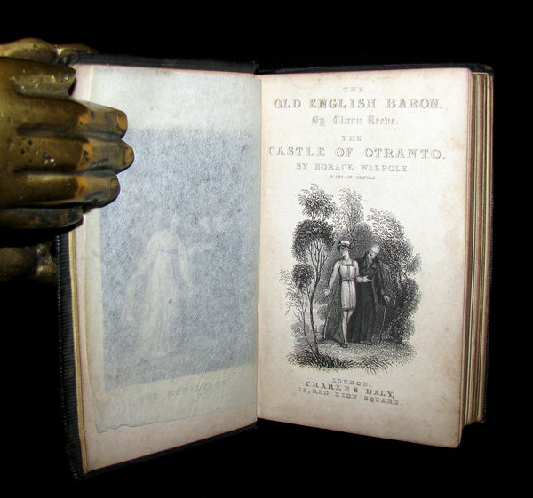 1839 Rare Gothic Book - The Castle of Otranto, (Bound with) The Old English Baron