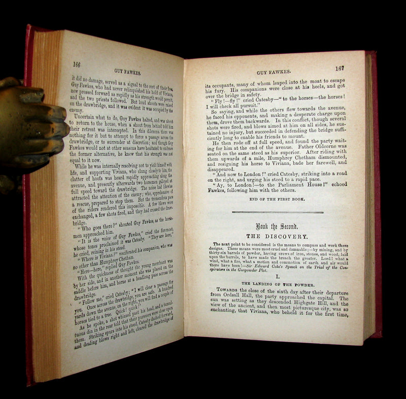 1841 Rare Book - Guy Fawkes, or the Gunpowder Treason by William Harrison Ainsworth