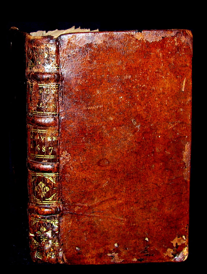 1687 Scarce French Book - Mercure Galant with Folding CASTLE NUOVO illustration