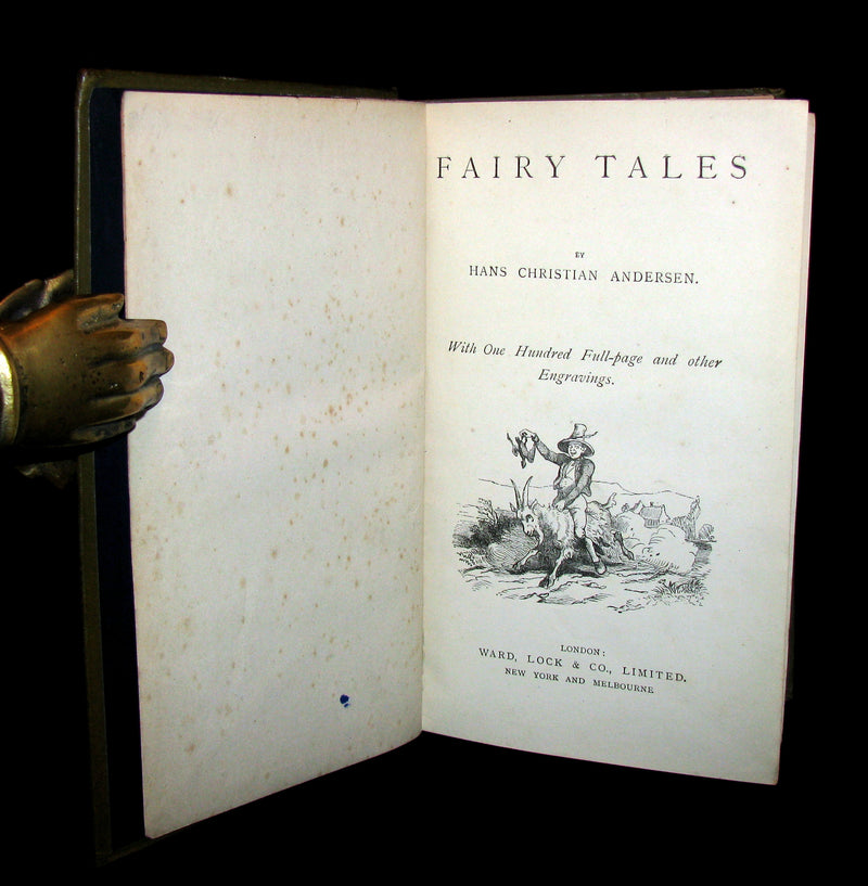 1890 Rare Victorian Book -  Hans Christian Andersen's FAIRY TALES illustrated