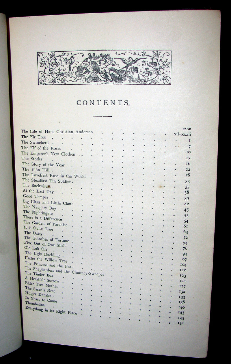 1890 Rare Victorian Book -  Hans Christian Andersen's FAIRY TALES illustrated