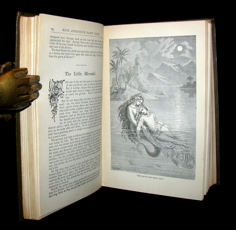 1890 Rare Victorian Book -  Hans Christian Andersen's FAIRY TALES illustrated