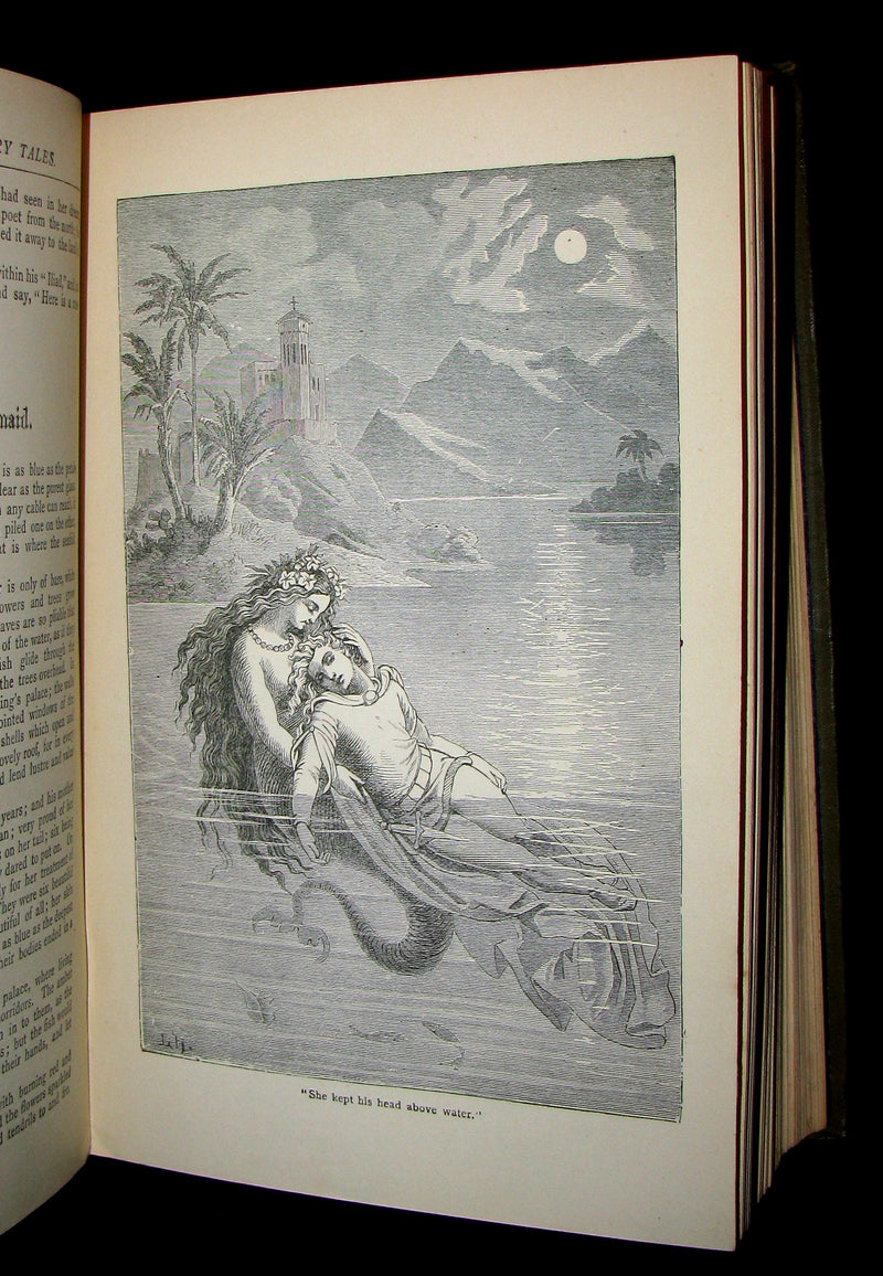1890 Rare Victorian Book -  Hans Christian Andersen's FAIRY TALES illustrated