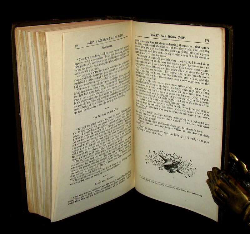 1890 Rare Victorian Book -  Hans Christian Andersen's FAIRY TALES illustrated