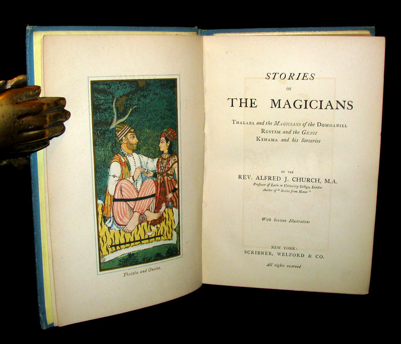 1887 Scarce Book - Stories of The Magicians by Alfred Church. Illustrated.