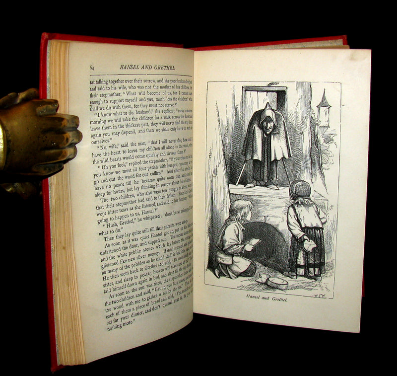1890 Scarce Victorian Book ~ Grimm's Fairy Tales Illustrated