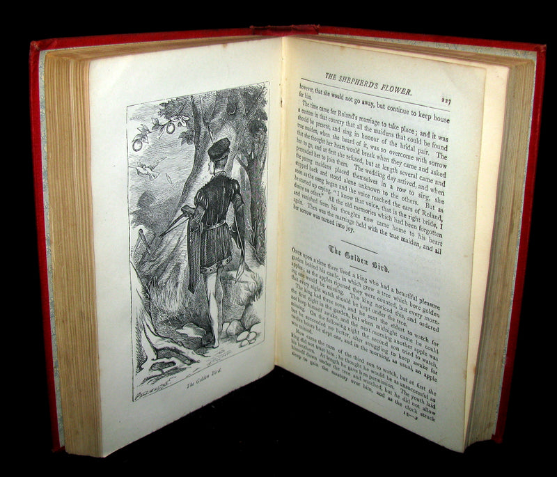 1890 Scarce Victorian Book ~ Grimm's Fairy Tales Illustrated