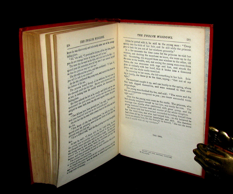 1890 Scarce Victorian Book ~ Grimm's Fairy Tales Illustrated