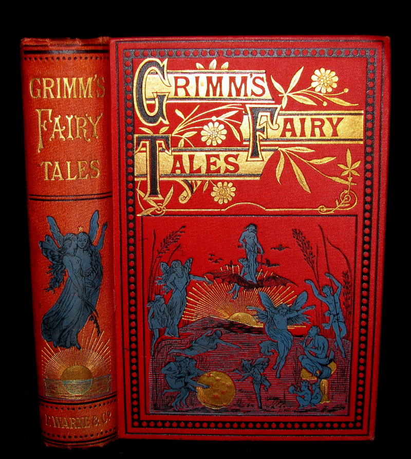1890 Scarce Victorian Book ~ Grimm's Fairy Tales Illustrated
