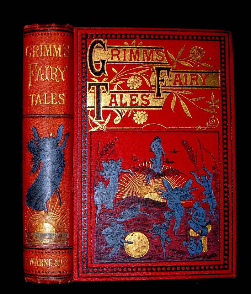 1890 Scarce Victorian Book ~ Grimm's Fairy Tales Illustrated