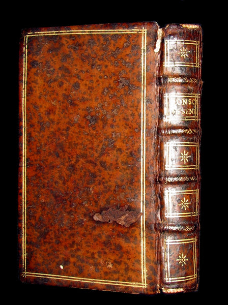 1650 Scarce French Philosophy Book - SENECA Consolation to Helvia, his Mother & Polybius