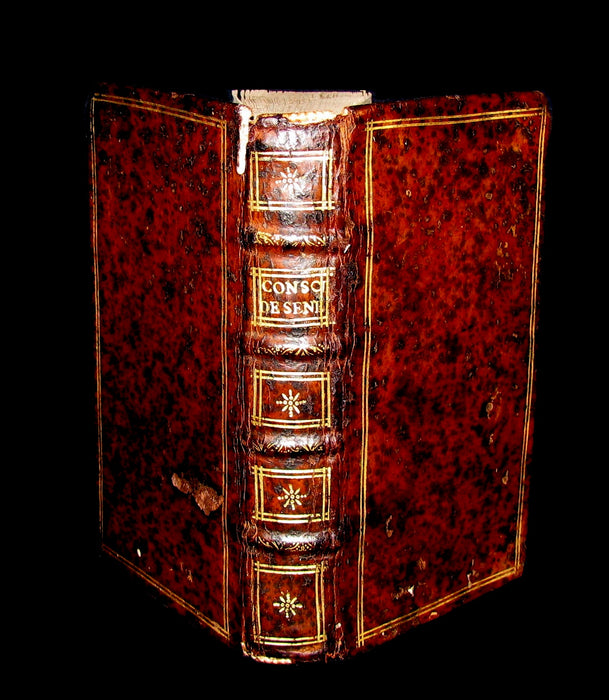 1650 Scarce French Philosophy Book - SENECA Consolation to Helvia, his Mother & Polybius