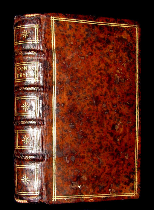 1650 Scarce French Philosophy Book - SENECA Consolation to Helvia, his Mother & Polybius