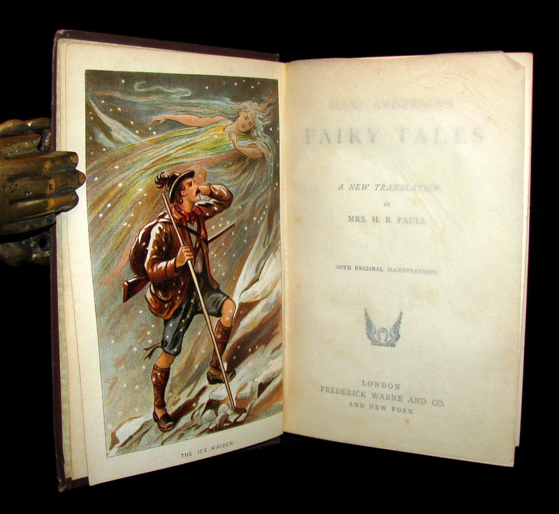 1895 Rare Victorian Book -  Hans Christian Andersen's FAIRY TALES with Original Illustrations