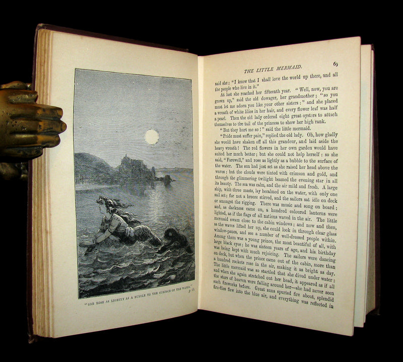 1895 Rare Victorian Book -  Hans Christian Andersen's FAIRY TALES with Original Illustrations