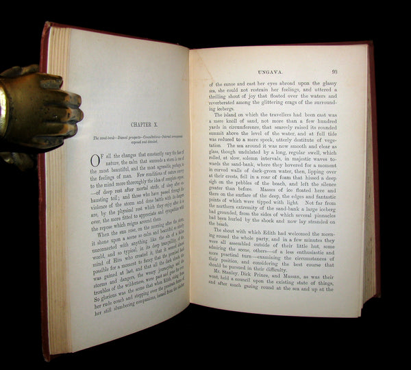 1894 Rare Victorian Book - UNGAVA  A Tale of Esquimau Land by Robert Michael Ballantyne