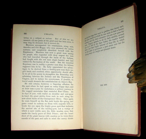 1894 Rare Victorian Book - UNGAVA  A Tale of Esquimau Land by Robert Michael Ballantyne