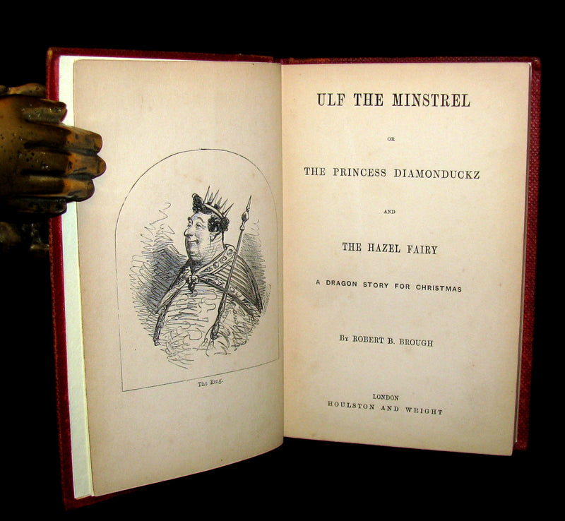 1859 Scarce Victorian Book ~ Ulf the Minstrel - A Dragon Christmas Story by Robert B. Brough