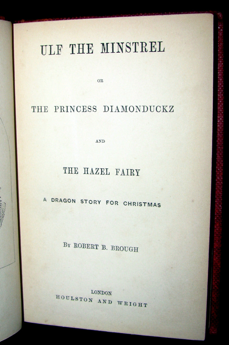 1859 Scarce Victorian Book ~ Ulf the Minstrel - A Dragon Christmas Story by Robert B. Brough