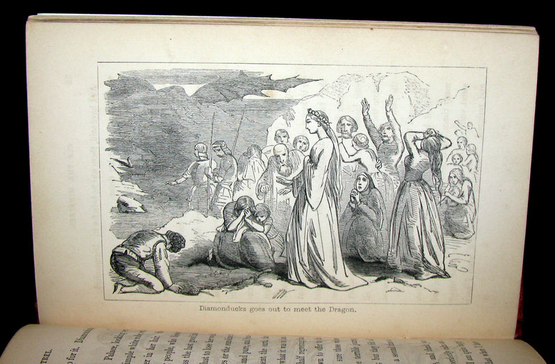 1859 Scarce Victorian Book ~ Ulf the Minstrel - A Dragon Christmas Story by Robert B. Brough