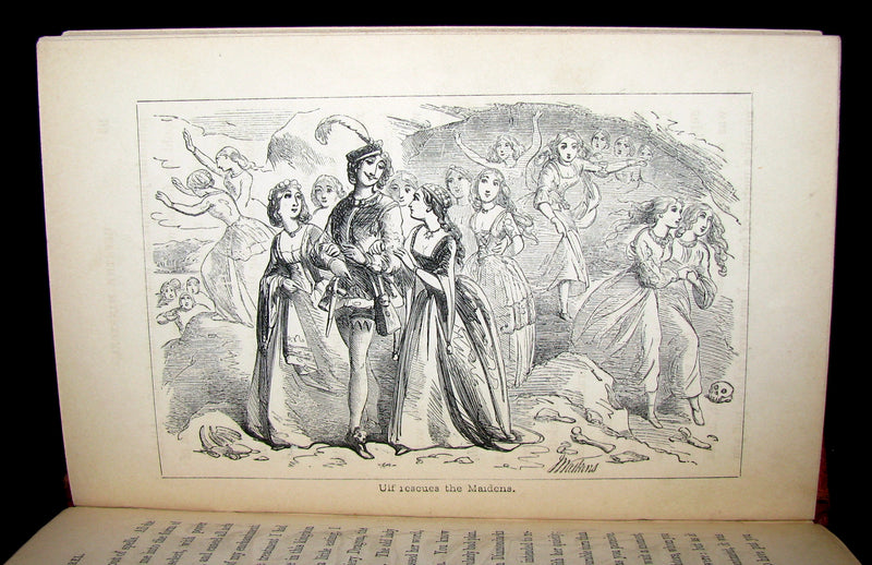 1859 Scarce Victorian Book ~ Ulf the Minstrel - A Dragon Christmas Story by Robert B. Brough