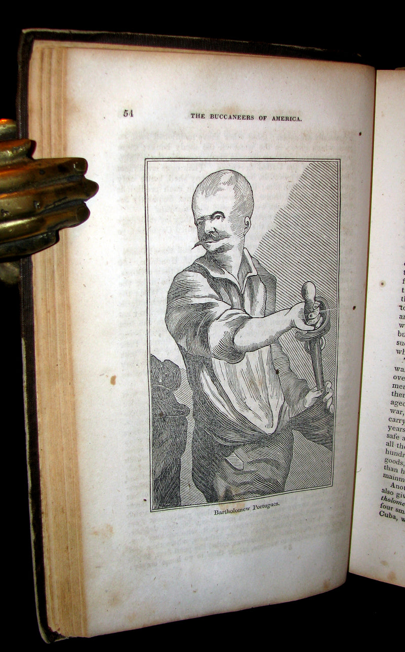 1856 Scarce Book - Exquemelin -The History Of The Buccaneers Of America. Illustrated.