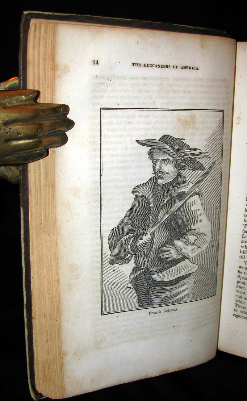 1856 Scarce Book - Exquemelin -The History Of The Buccaneers Of America. Illustrated.