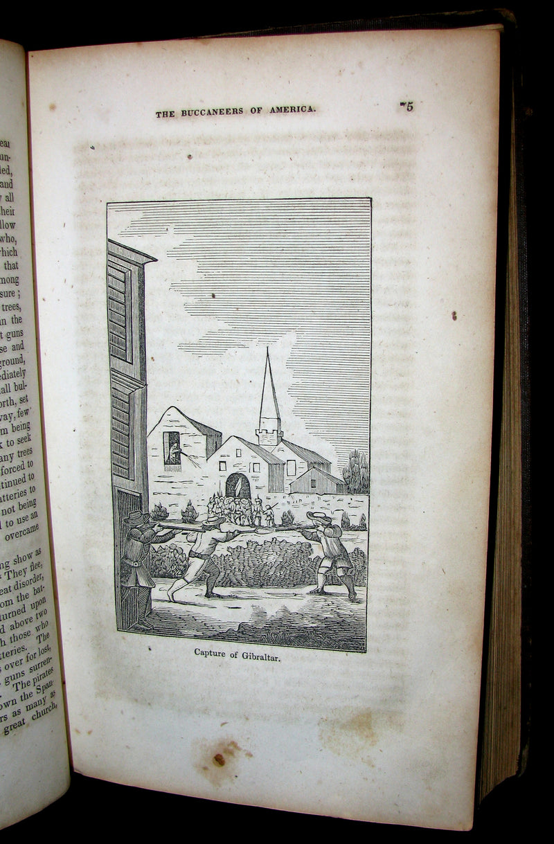 1856 Scarce Book - Exquemelin -The History Of The Buccaneers Of America. Illustrated.