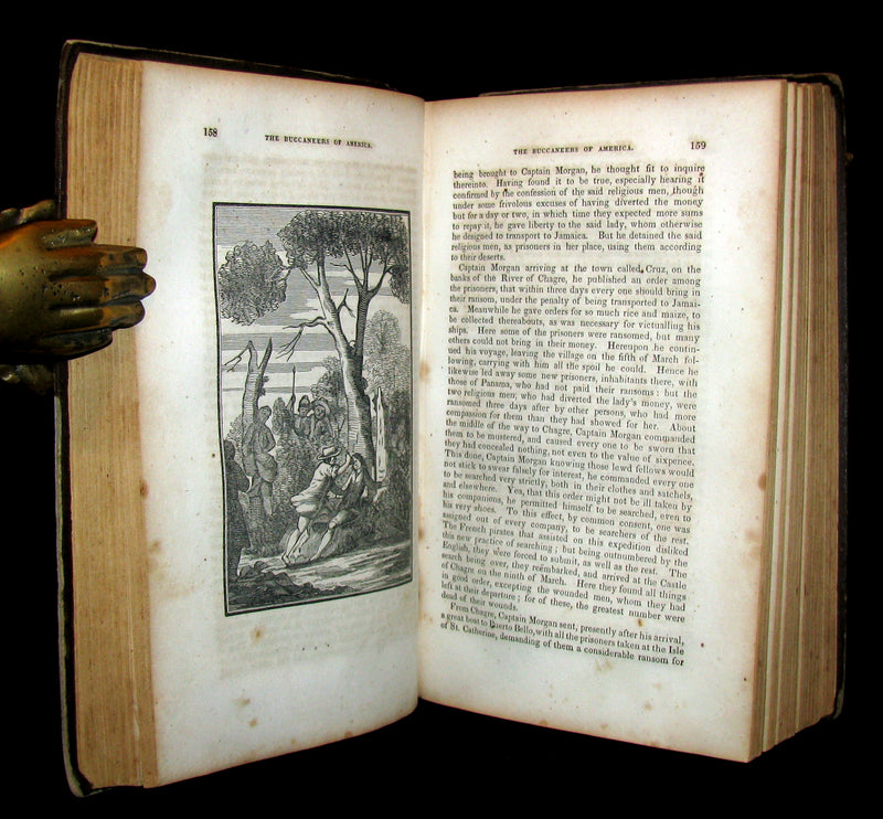 1856 Scarce Book - Exquemelin -The History Of The Buccaneers Of America. Illustrated.