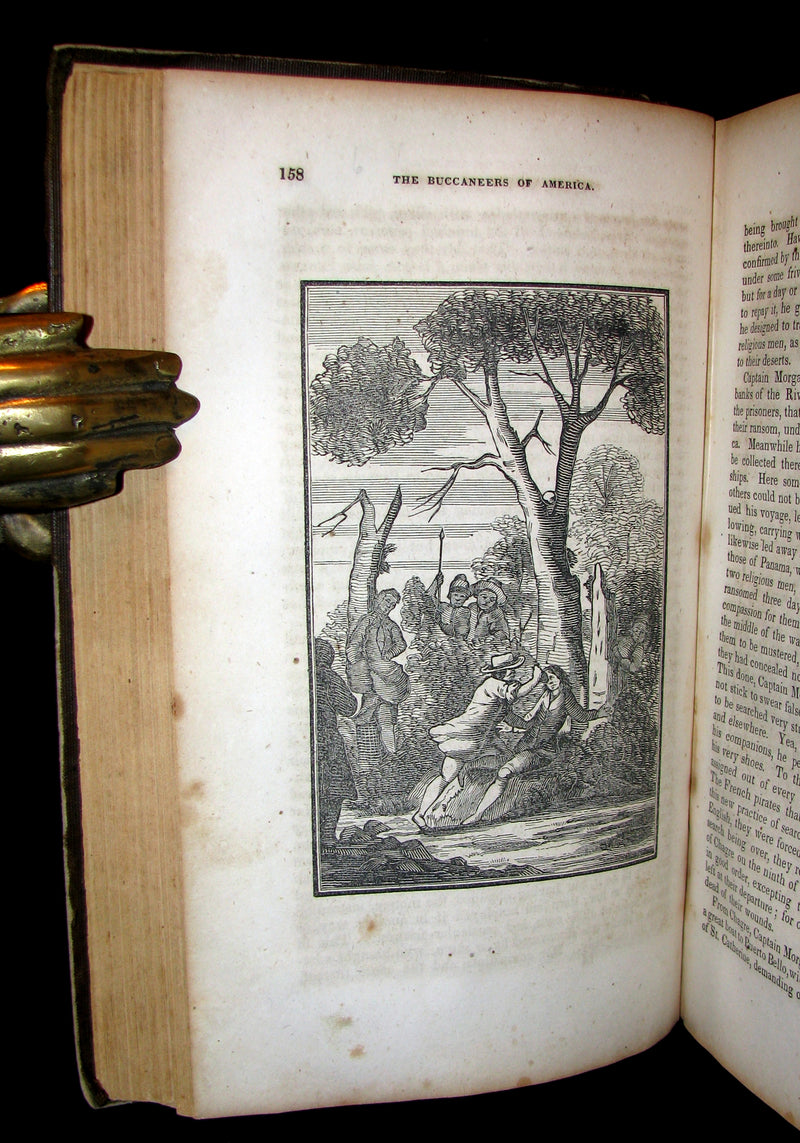 1856 Scarce Book - Exquemelin -The History Of The Buccaneers Of America. Illustrated.