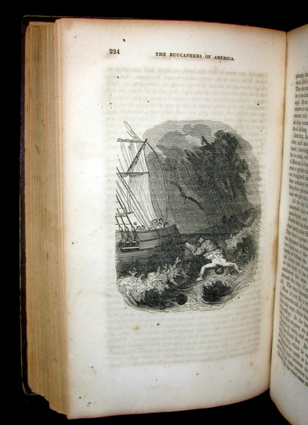 1856 Scarce Book - Exquemelin -The History Of The Buccaneers Of America. Illustrated.