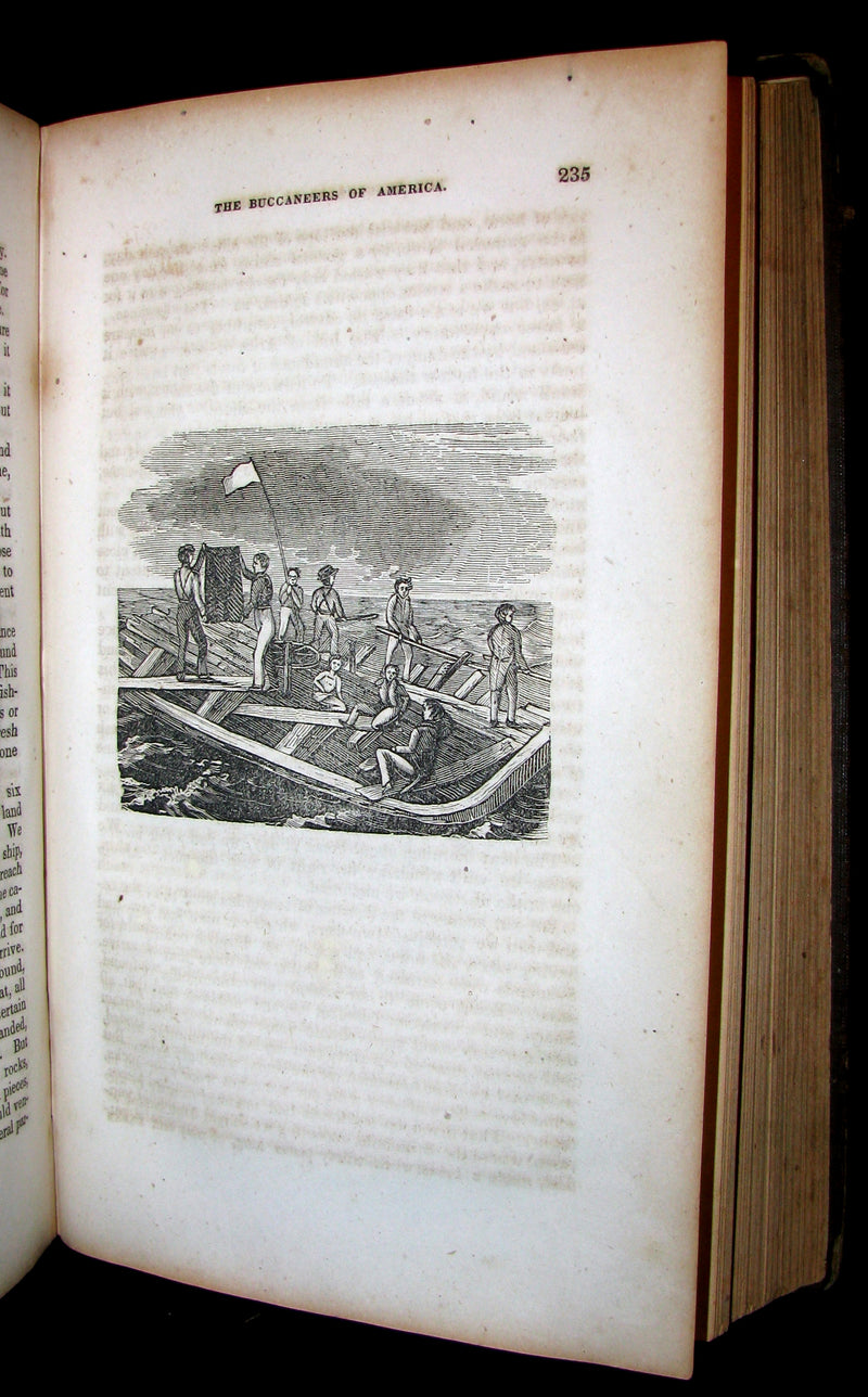 1856 Scarce Book - Exquemelin -The History Of The Buccaneers Of America. Illustrated.