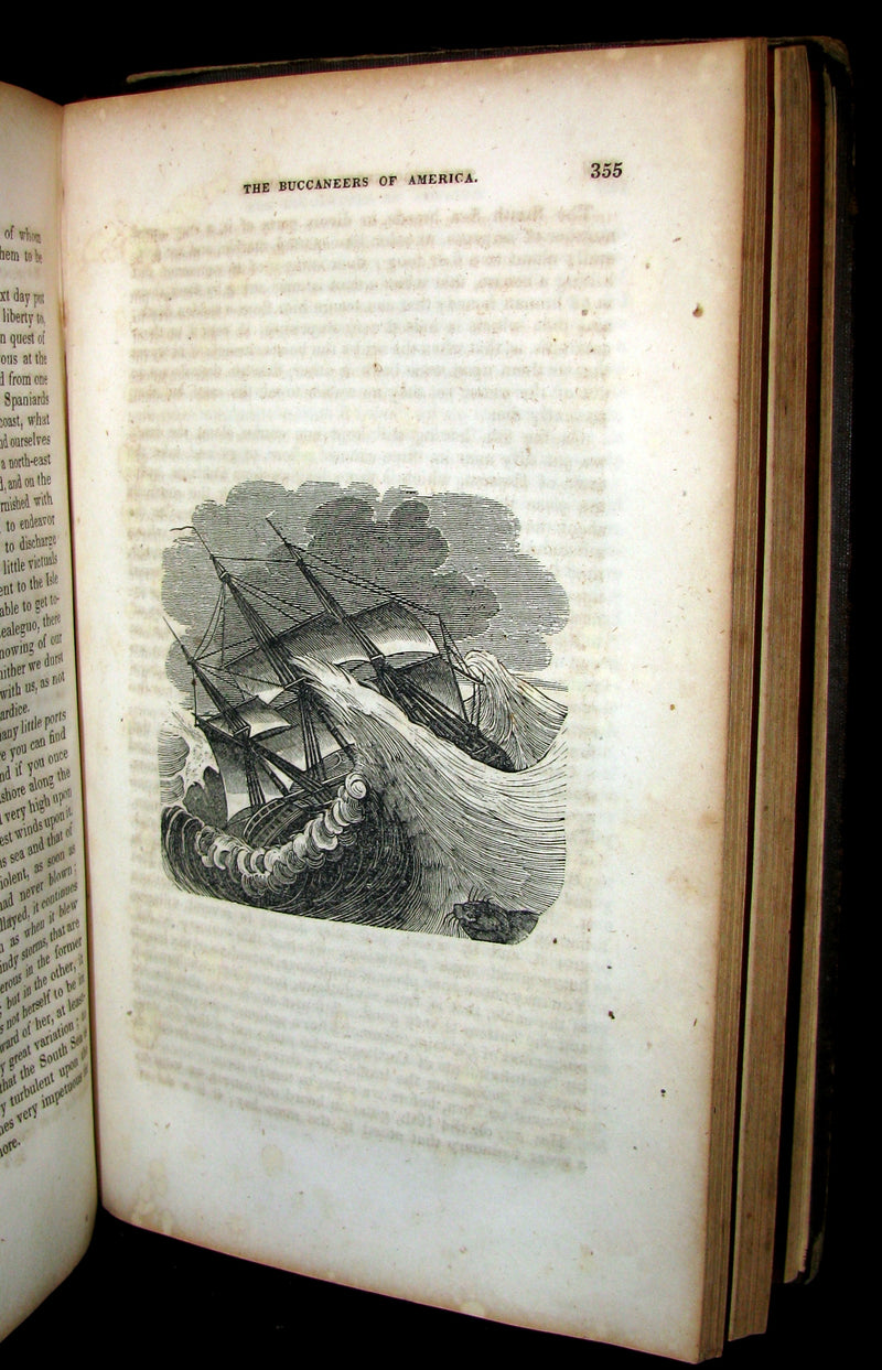1856 Scarce Book - Exquemelin -The History Of The Buccaneers Of America. Illustrated.