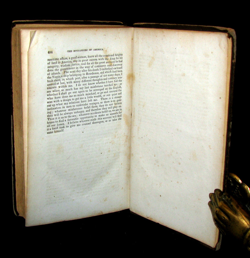 1856 Scarce Book - Exquemelin -The History Of The Buccaneers Of America. Illustrated.