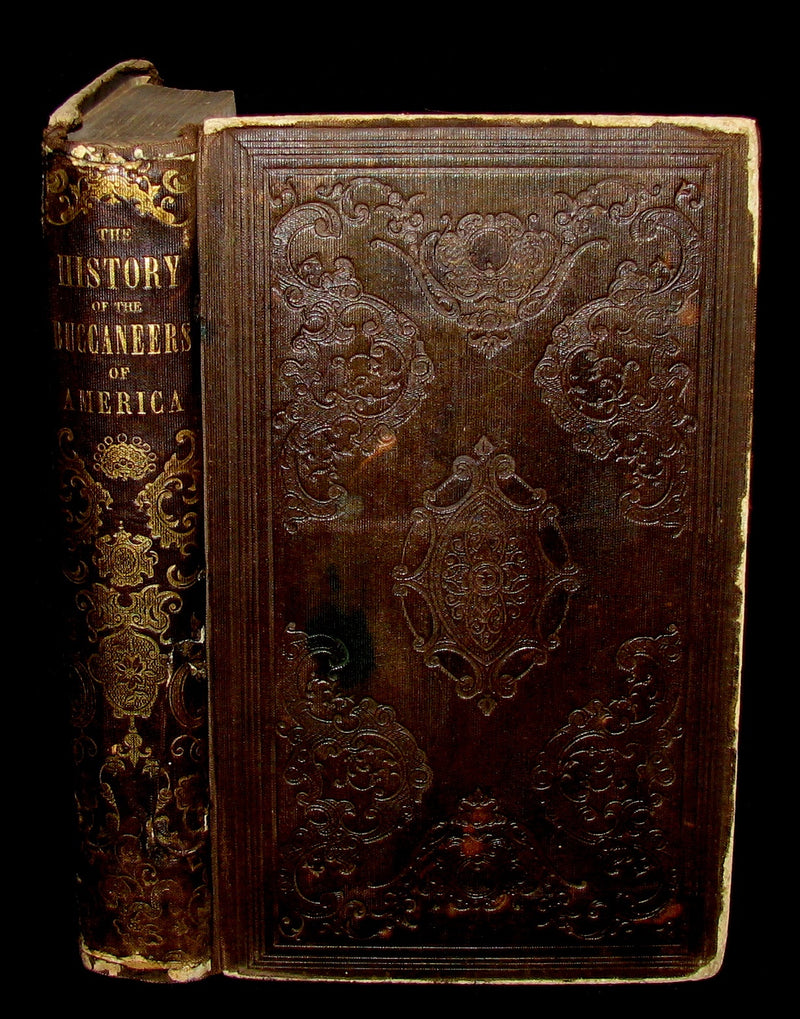 1856 Scarce Book - Exquemelin -The History Of The Buccaneers Of America. Illustrated.